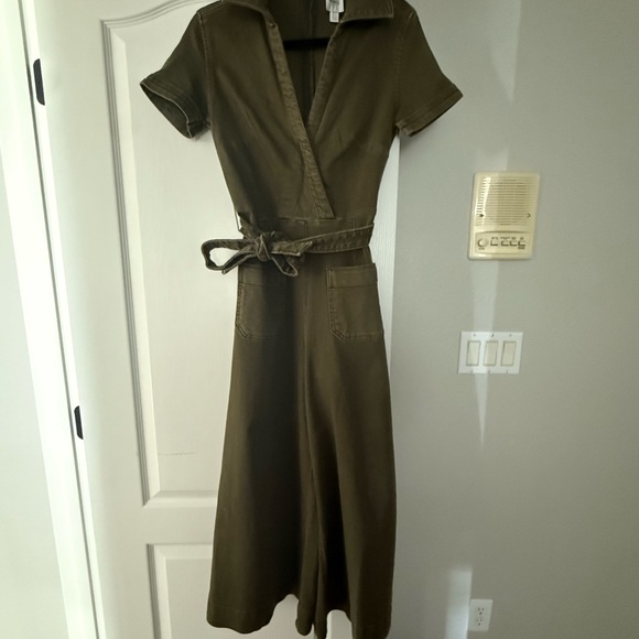 Maeve Dresses & Skirts - Olive Green Belted Jumpsuit